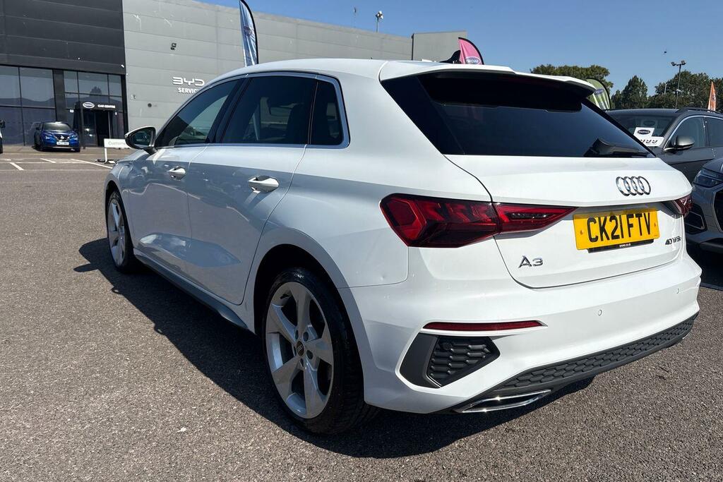Audi A3 1.4 Tfsie 40 S Line Sportback S Tronic Euro 6 Ss White #6
