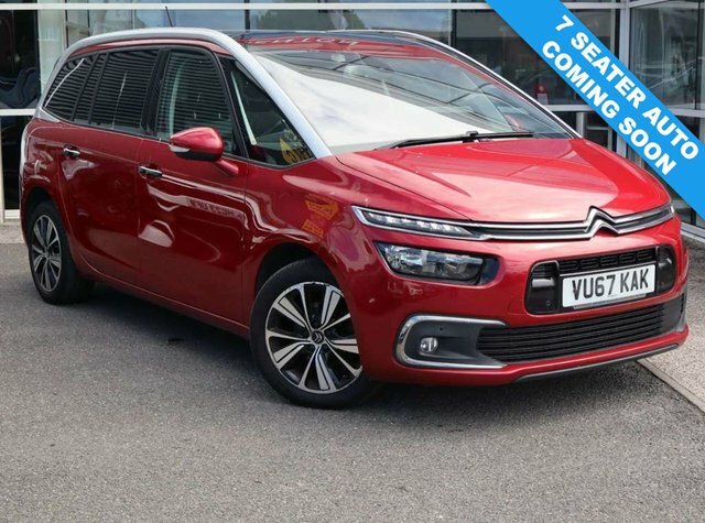Citroen Grand C4 Picasso 2017 1.6 Bluehdi Flair Mpv Eat6 Euro 6 Red