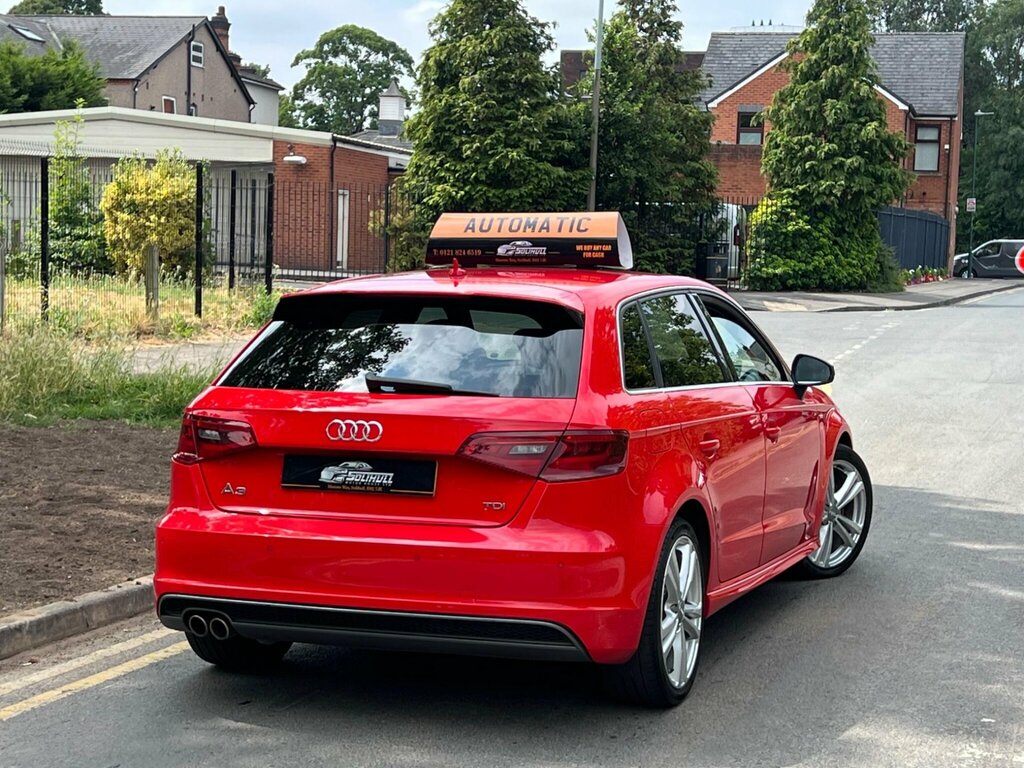 Audi A3 2.0 Tdi S Line Sportback S Tronic Euro 6 Ss Red #2
