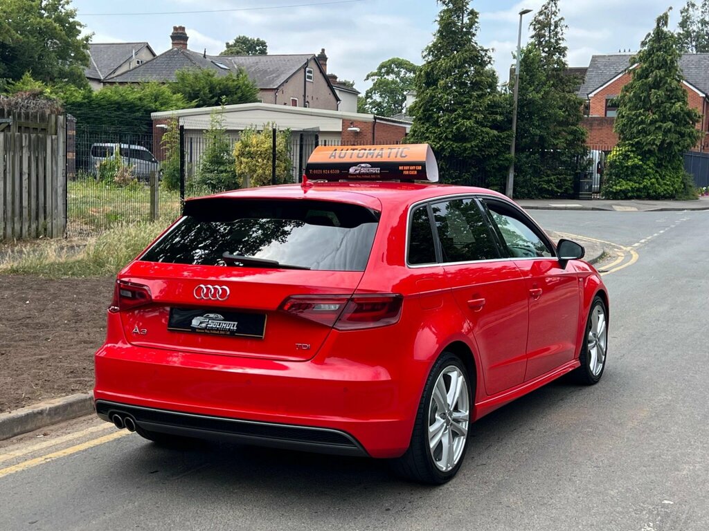Audi A3 2.0 Tdi S Line Sportback S Tronic Euro 6 Ss Red #6