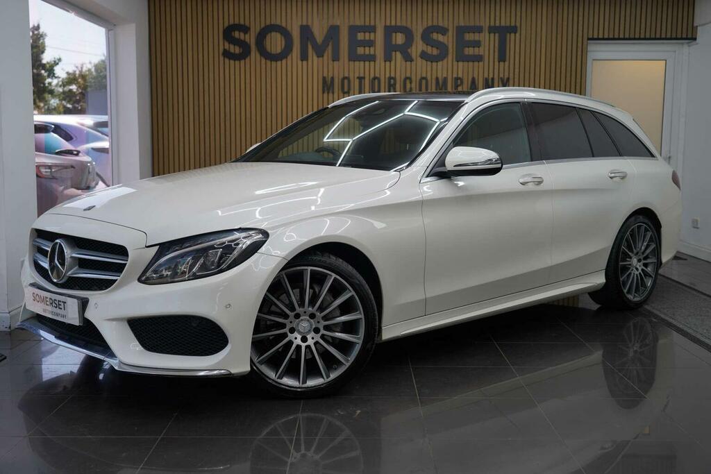 Mercedes-Benz C Class 2.1 C220d Amg Line Premium Plus 7G-tronic Euro White