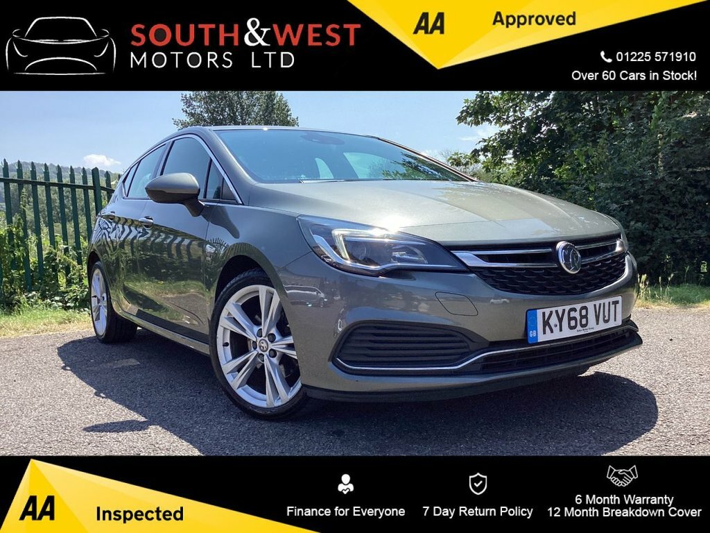Vauxhall Astra 1.6L Sri Vx Line Nav KY68VUT Grey