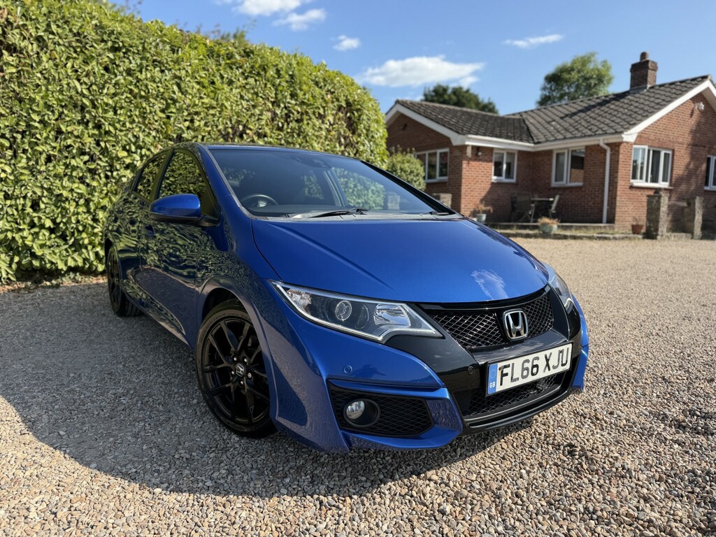Honda Civic Hatchback 1.6 I-dtec Sport 201666 FL66XJU Blue #5