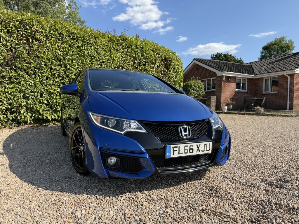 Honda Civic Hatchback 1.6 I-dtec Sport 201666 FL66XJU Blue #6