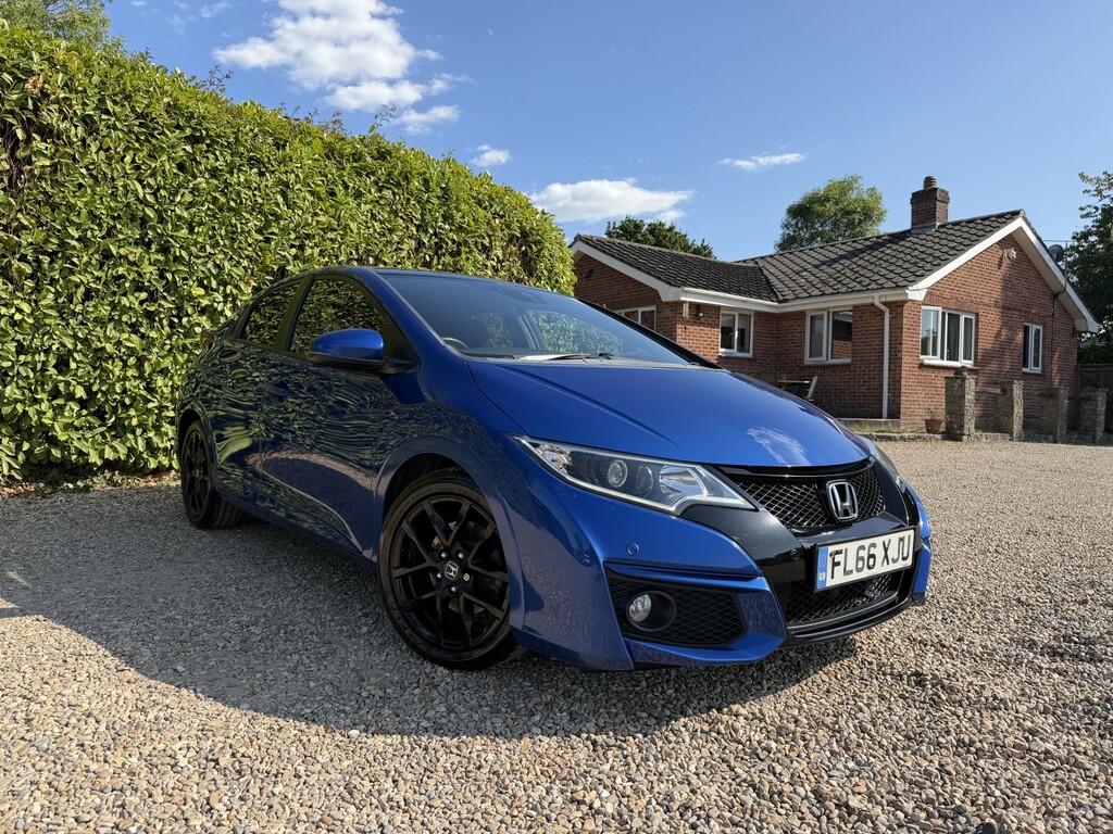 Honda Civic Hatchback 1.6 I-dtec Sport 201666 FL66XJU Blue #4