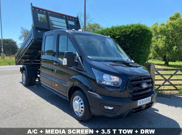 Ford Transit Custom 350 Trend L3 Double Cab Tipper Black 2.0 165Ps Black