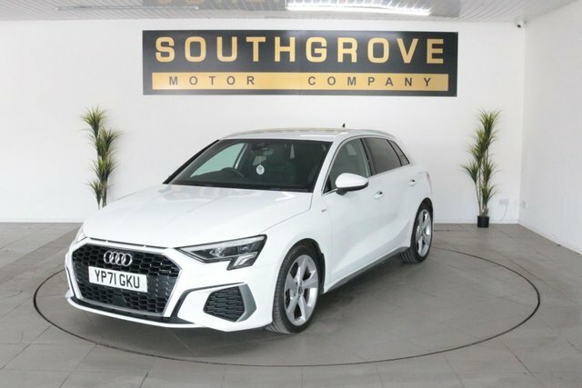 Audi A3 1.0 Tfsi 30 S Line Sportback Eur YP71GKU White #3