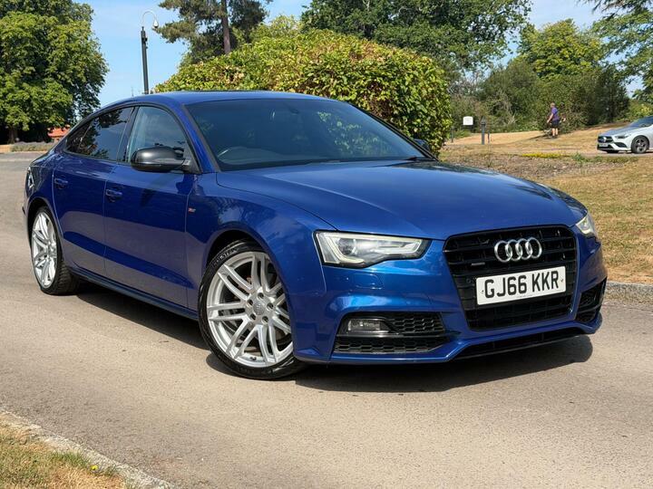 Audi A5 2.0 Tdi Black Edition Plus Sportback S Tronic Quat Blue #6