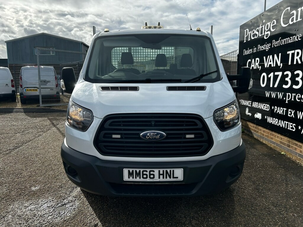 Ford Transit Custom 350 2.0 Tdci 130Ps L4 Xlwb Dropside Pick Up Tail L MM66HNL White #2