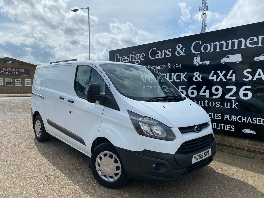 Ford Transit Custom 2.2 Tdci 100Ps 290 L1h1 Panel Van 96K Air Con Twin YG65SVL White