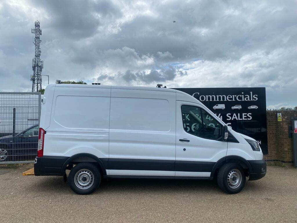 Ford Transit Custom 350 2.0 Tdci 130 Leader Awd 4X4 L2h1 Mwb Panel Van YC70BYG White #3
