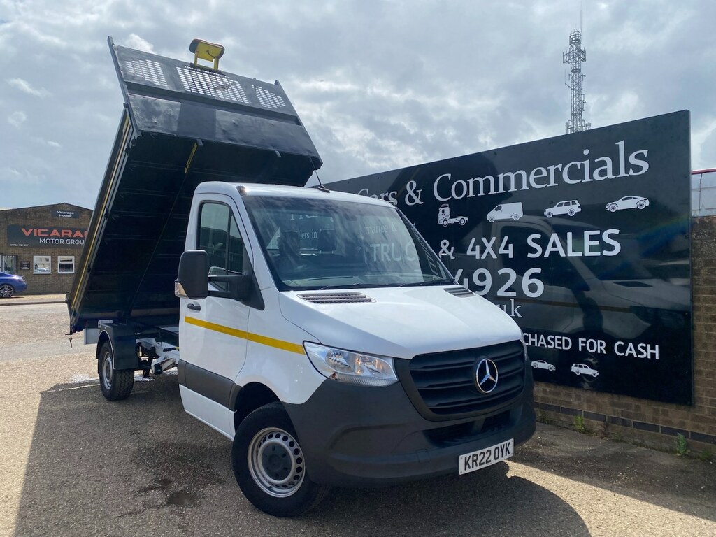 Mercedes-Benz Sprinter 315 Cdi 2.0 150 Progressive Mwb L2 Tipper Dropside White