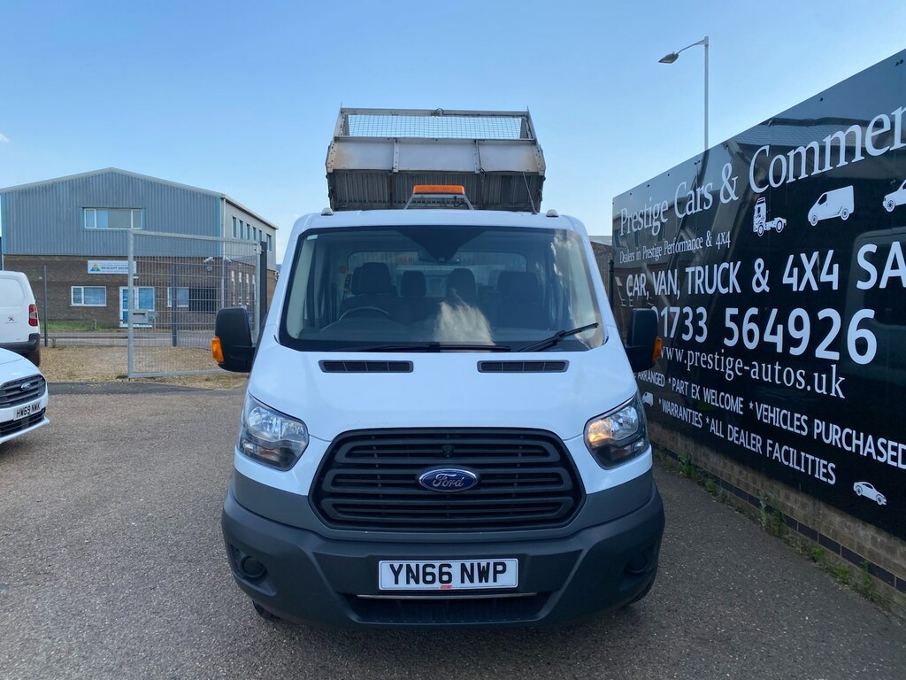 Ford Transit Custom 470 2.0 Tdci 170Ps Lwb L3 Caged Tipper Tail Lift 7 White #2