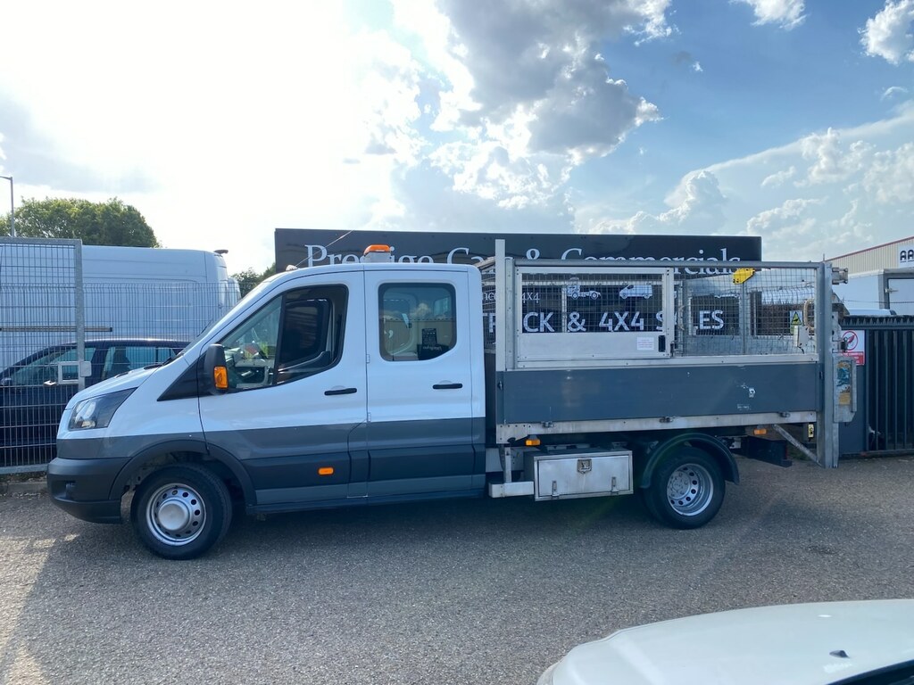Ford Transit Custom 470 2.0 Tdci 170Ps Lwb L3 Caged Tipper Tail Lift 7 White #5