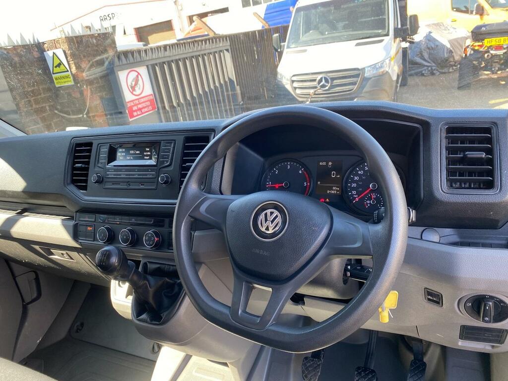 Volkswagen Crafter Cr35 2.0 Tdi 140Ps L3 Lwb Caged Dropside Pick Up T DY68AXG White #6