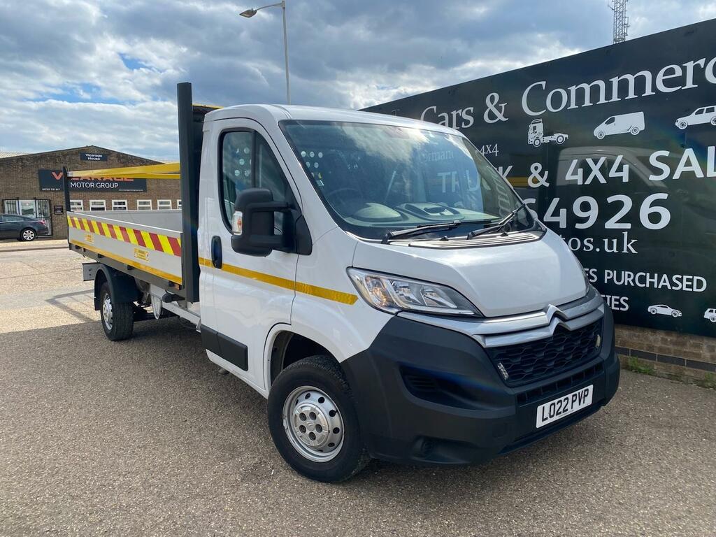 Citroen Relay 35 2.2 Bluehdi 140Ps Xlwb L4dropside Pick Up 99K White