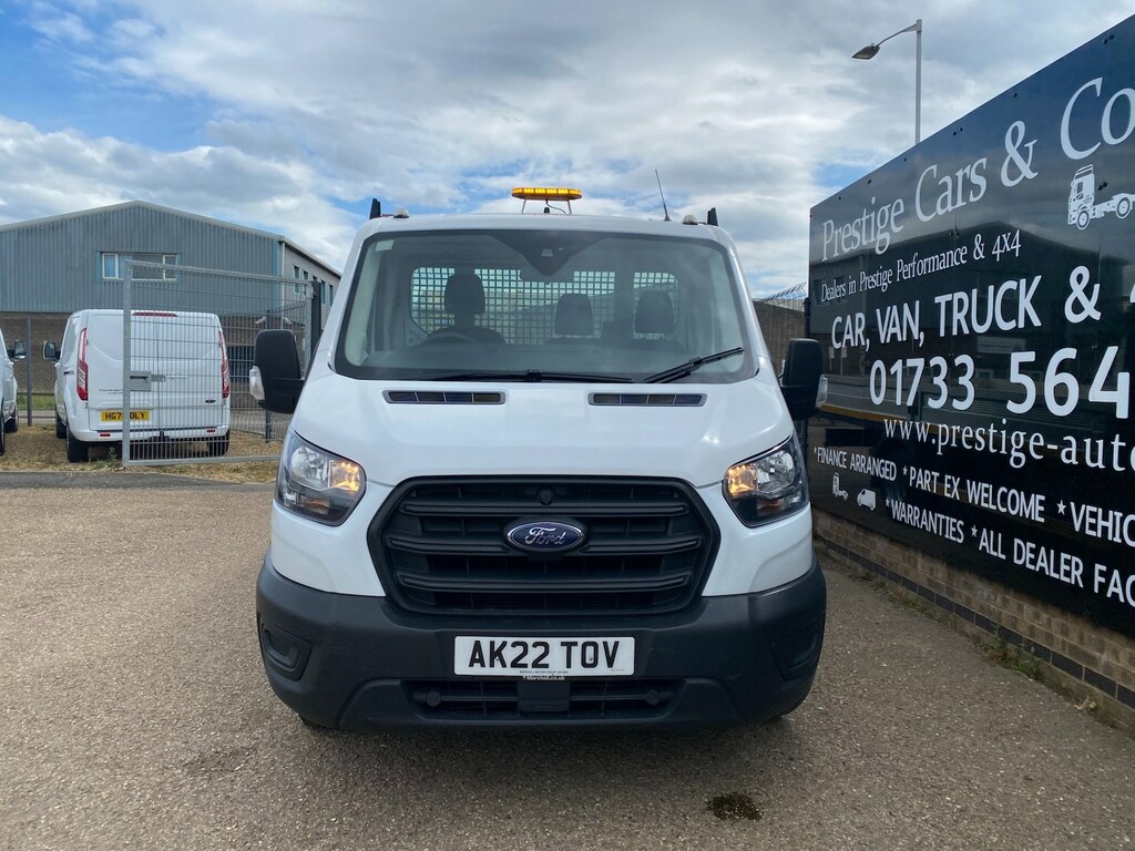 Ford Transit Custom 500 2.0 Tdci 170Ps Leader L5 Xxlwb Double Dropside AK22TOV White #2