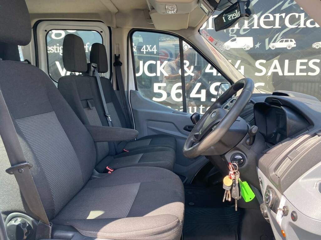 Ford Transit Custom 350 2.0 Tdci 105Ps L3 Lwb Crew Cab Caged Tipper 7 ST68ELV White #6