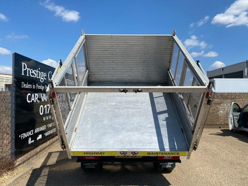 Ford Transit Custom 350 2.0 Tdci 105Ps L3 Lwb Crew Cab Caged Tipper 7 ST68ELV White #3