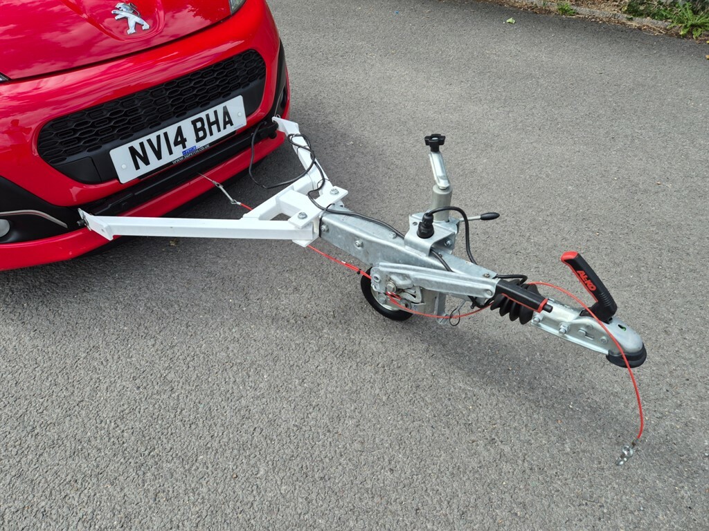 Peugeot 107 Active, Motorhome Tow Car Braked A Frame Red #2
