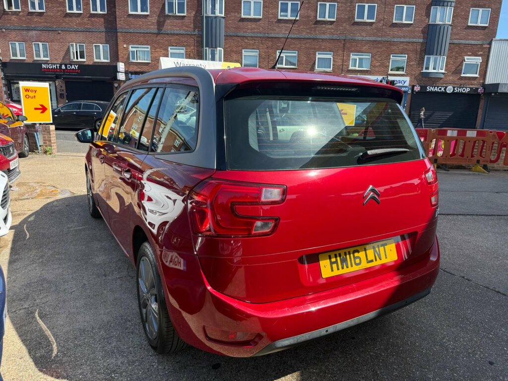 Citroen Grand C4 Picasso 1.6 Bluehdi Exclusive Eat6 Euro 6 Ss Red #4