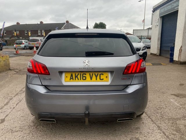 Peugeot 308 Bluehdi Gt Line Hatchback AK16VYC Grey #4