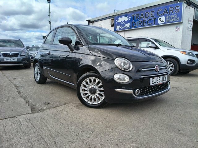 Fiat 500 Lounge Hatchback Black