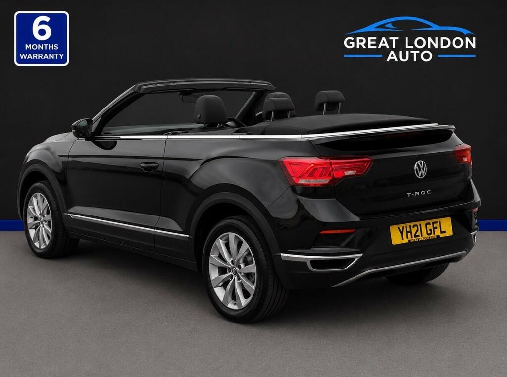 Volkswagen T-Roc 1.5 Tsi Evo Design Cabriolet Euro 6 Ss YH21GFL Black #6