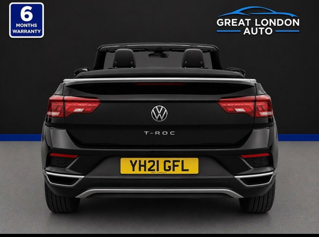 Volkswagen T-Roc 1.5 Tsi Evo Design Cabriolet Euro 6 Ss YH21GFL Black #5