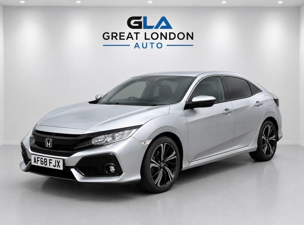Honda Civic 1.0 Vtec Turbo Sr Cvt Euro 6 Ss Silver #4