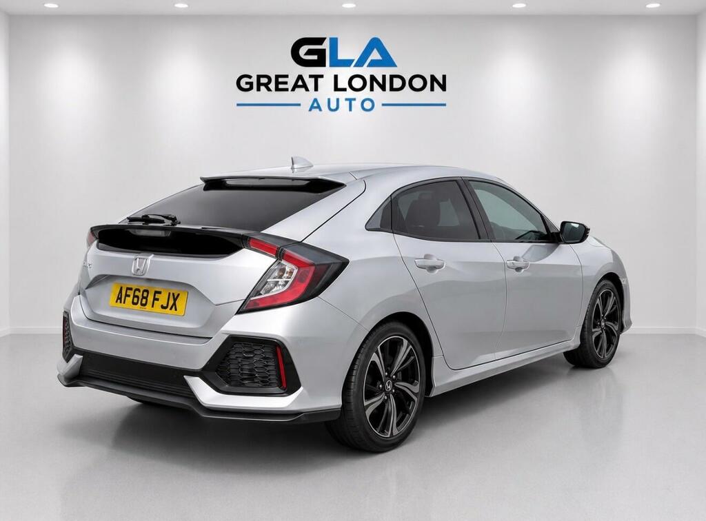 Honda Civic 1.0 Vtec Turbo Sr Cvt Euro 6 Ss Silver #5