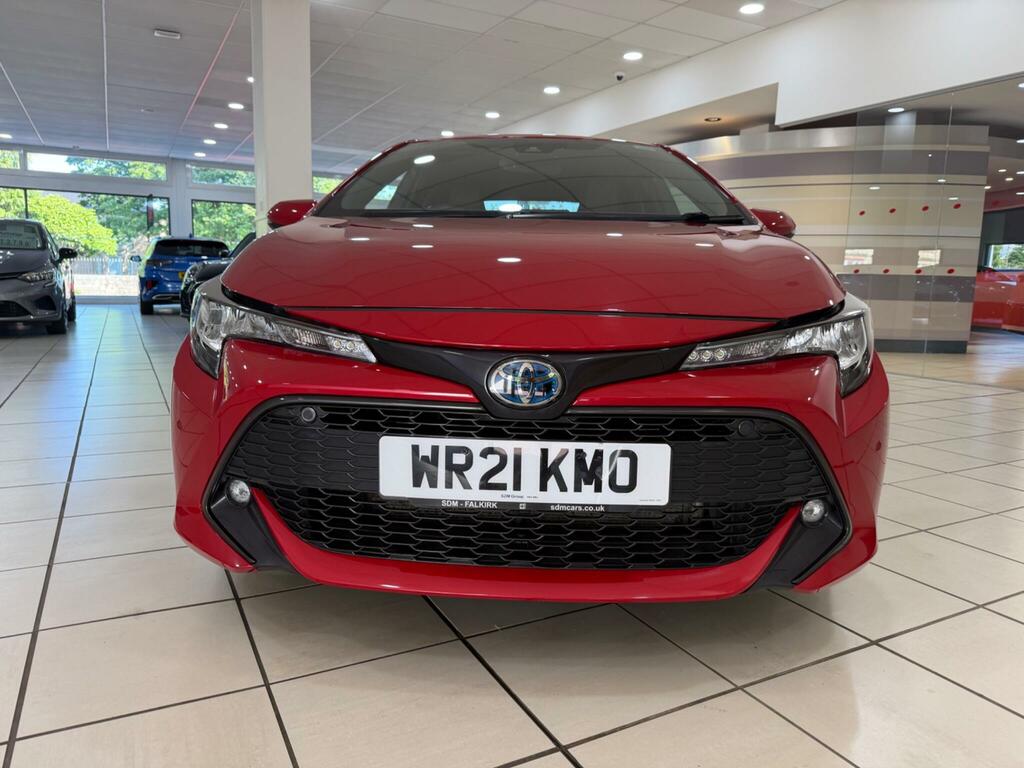 Toyota Corolla 1.8 Vvt-h Gpf Design Hatchback Hybrid C Red #2