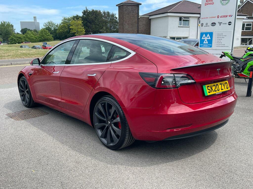 Tesla Model 3 Dual Motor Performance 4Wde Performanc SK20ZYD Red #4