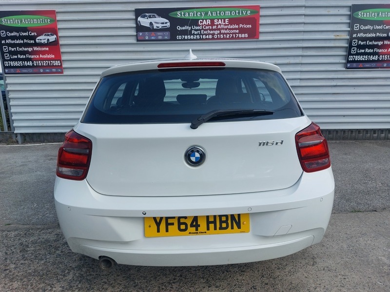 BMW 1 Series 116D Se YF64HBN White #6