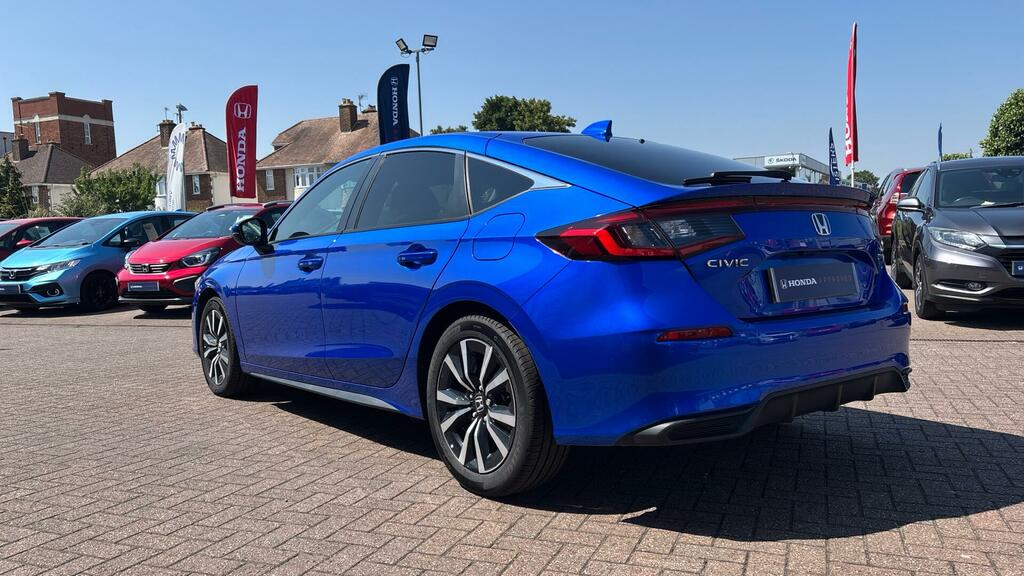 Honda Civic 2.0 H I-mmd Elegance Hatchback Hybrid E RV75ONZ Blue #3