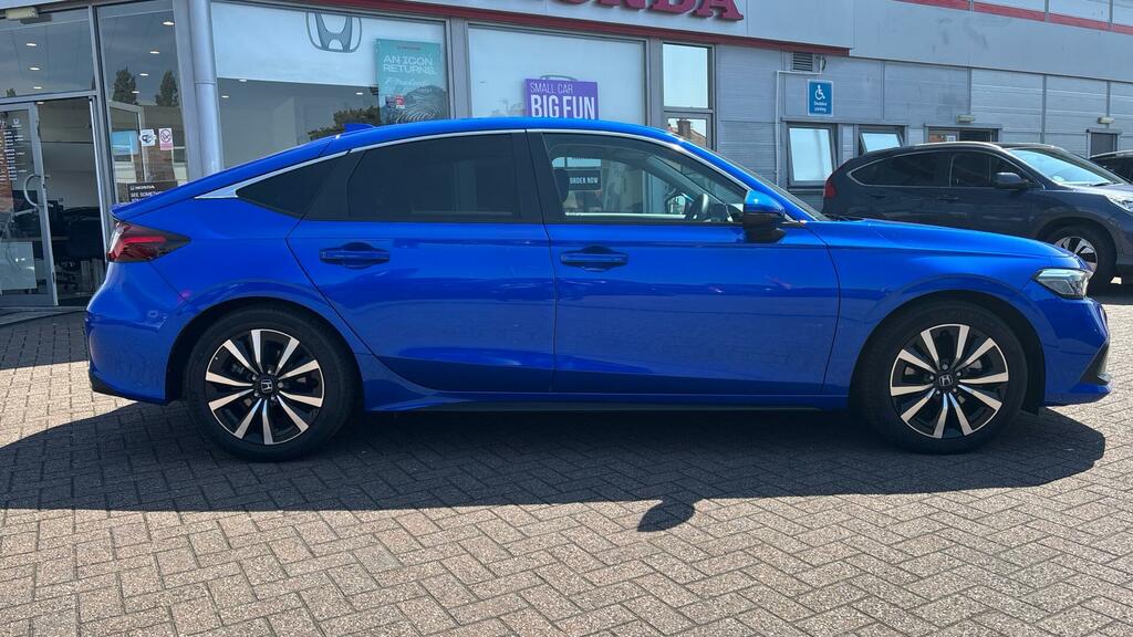 Honda Civic 2.0 H I-mmd Elegance Hatchback Hybrid E RV75ONZ Blue #5
