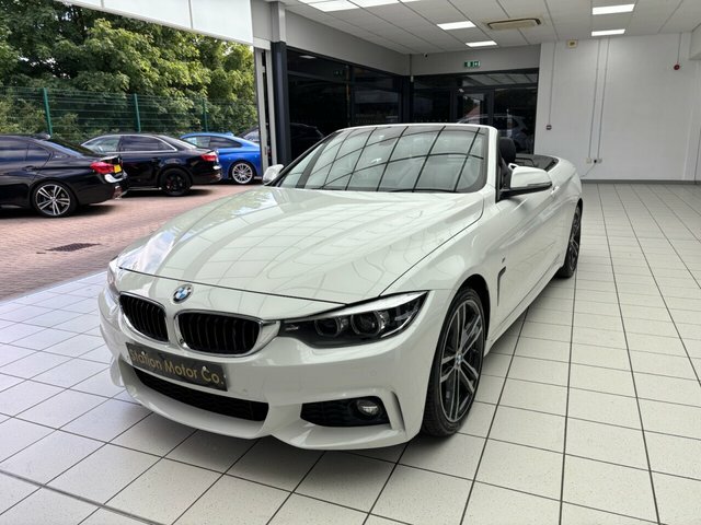 BMW 4 Series 420I M Sport Convertible White #6