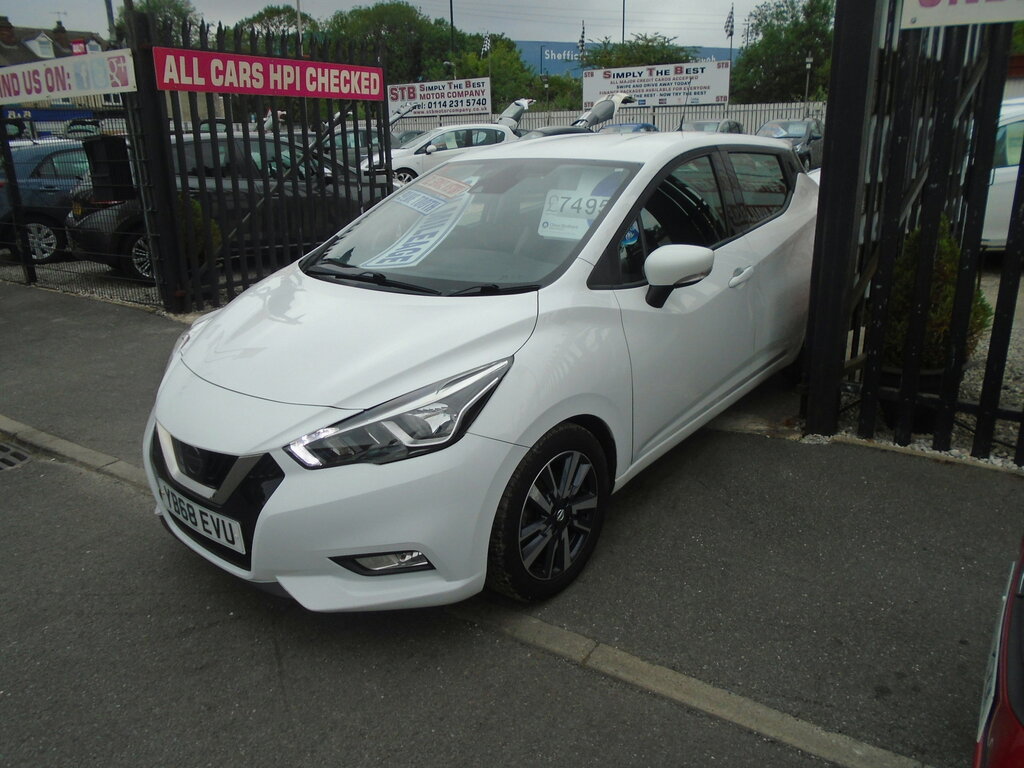 Nissan Micra 0.9 Ig-t Acenta Hatchback Euro 6 White #3