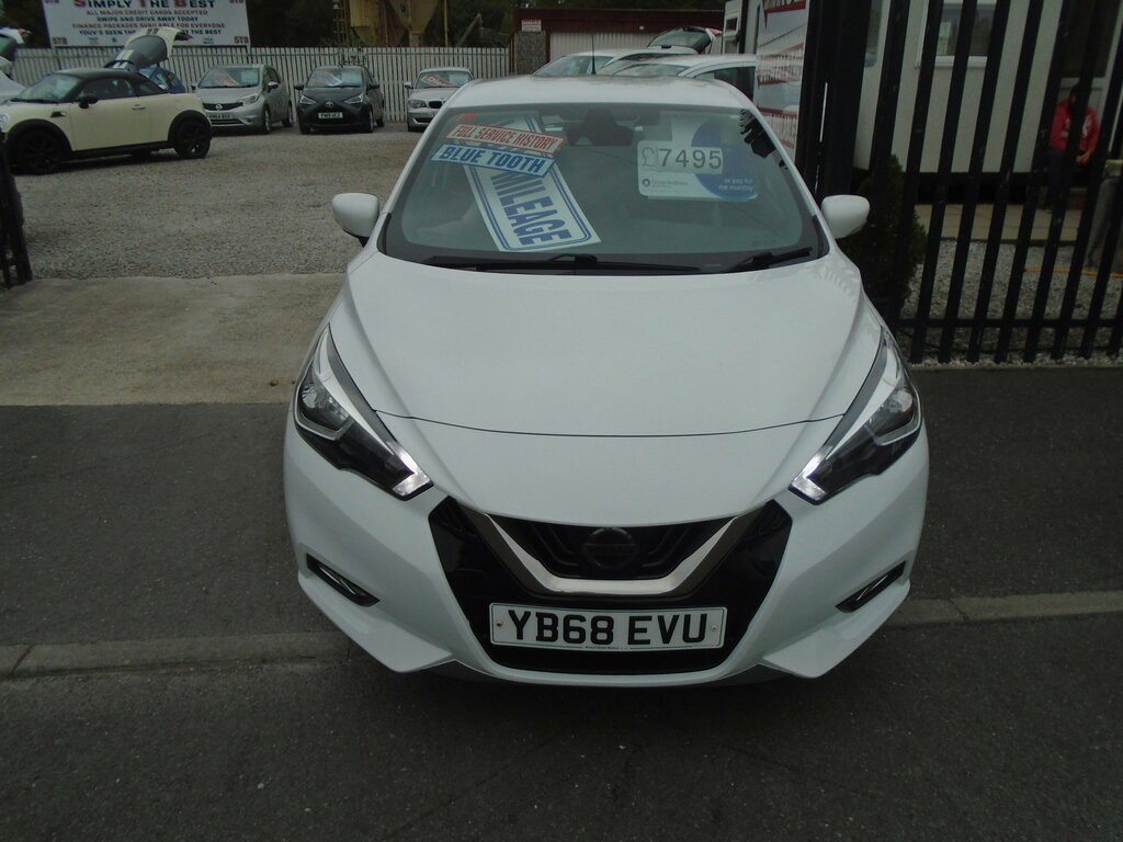 Nissan Micra 0.9 Ig-t Acenta Hatchback Euro 6 White #2