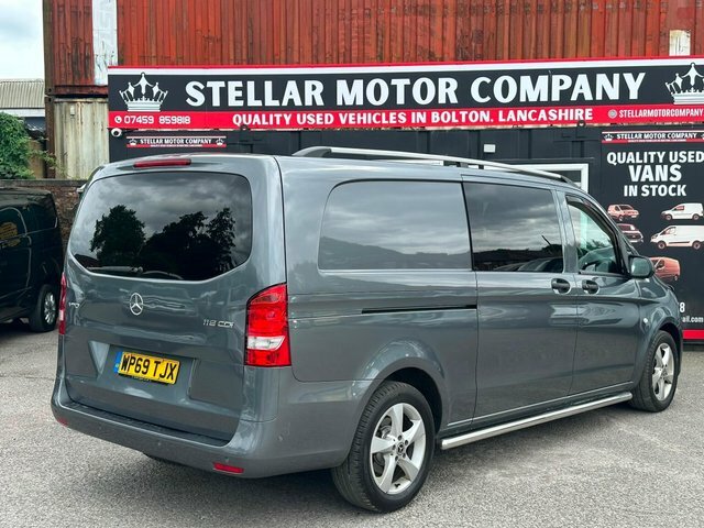 Mercedes-Benz Vito 2019 2.1 119 Cdi Premium Crew Van G-tronic Rwd L3 WP69TJX Grey #3