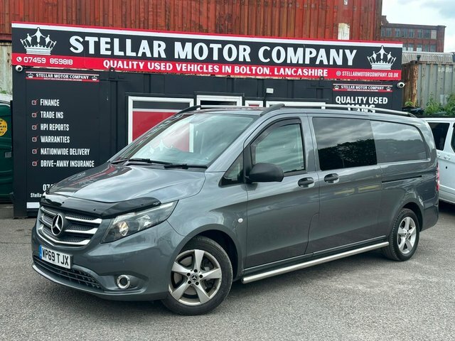 Mercedes-Benz Vito 2019 2.1 119 Cdi Premium Crew Van G-tronic Rwd L3 WP69TJX Grey