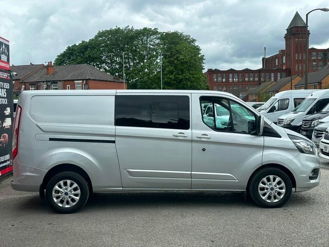 Ford Transit Custom 2021 2.0 320 Ecoblue Limited Crew Van L2 H1 Euro 6 HV21OZW Silver #5