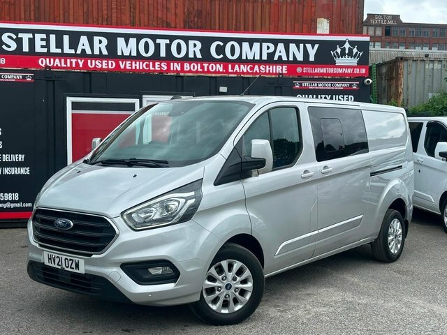 Ford Transit Custom 2021 2.0 320 Ecoblue Limited Crew Van L2 H1 Euro 6 Silver