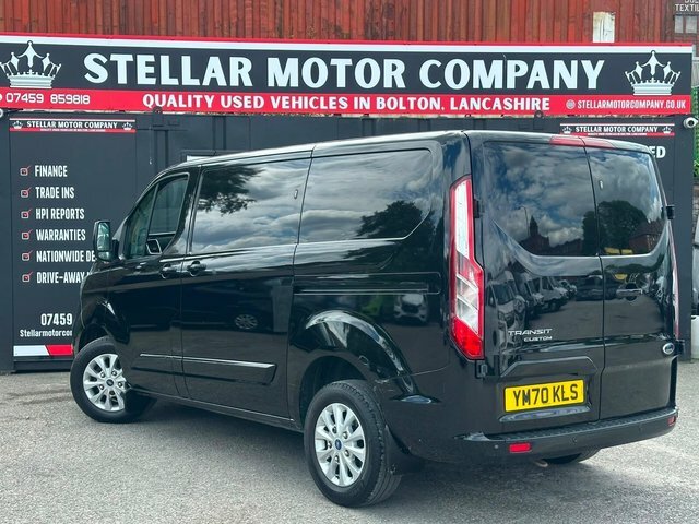Ford Transit Custom 2020 2.0 280 Ecoblue Limited L1 H1 Euro 6 Ss YM70KLS Black #3