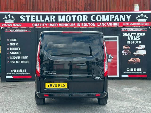 Ford Transit Custom 2020 2.0 280 Ecoblue Limited L1 H1 Euro 6 Ss YM70KLS Black #6