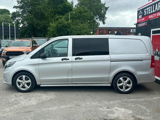 Mercedes-Benz Vito 2016 2.1 119 Cdi Bluetec Sport Crew Van G-tronic Silver #6