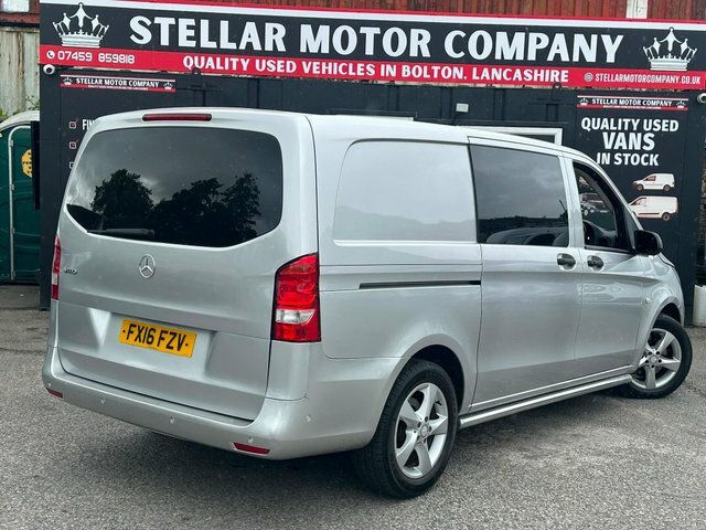 Mercedes-Benz Vito 2016 2.1 119 Cdi Bluetec Sport Crew Van G-tronic Silver #4