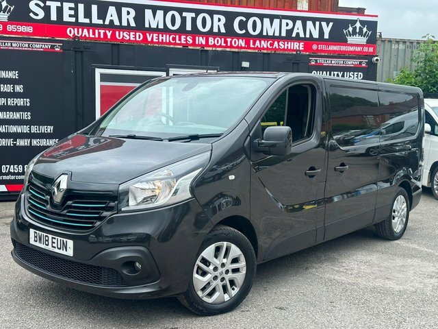 Renault Trafic 2018 1.6 Dci Energy 29 Sport Nav Lwb Standard Roof Black