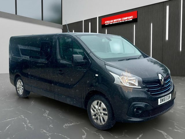 Renault Trafic 2018 1.6 Dci Energy 29 Sport Nav Lwb Standard Roof Black #6