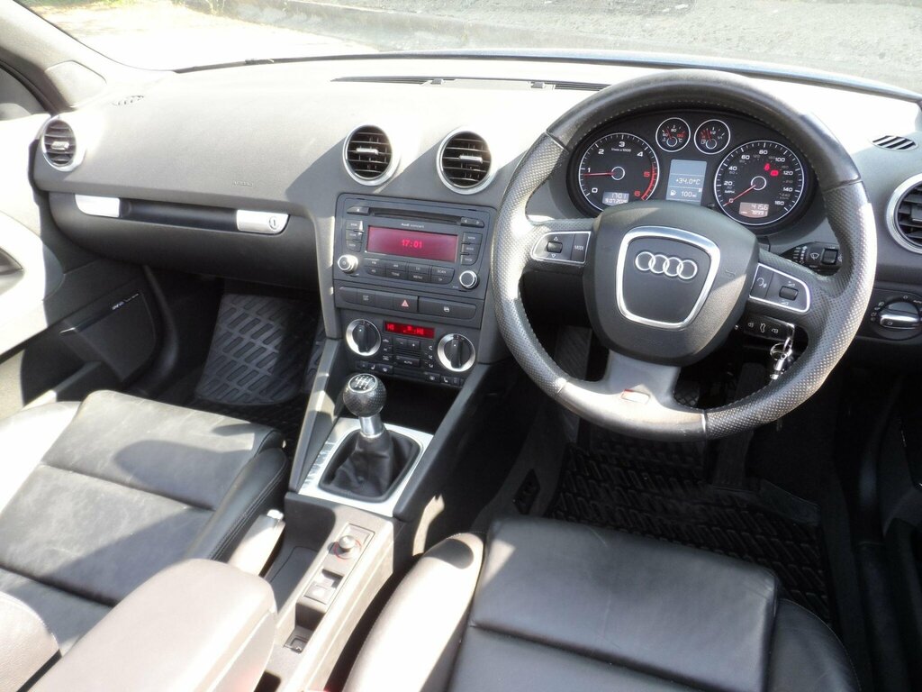 Audi A3 Cabriolet S Line White #11
